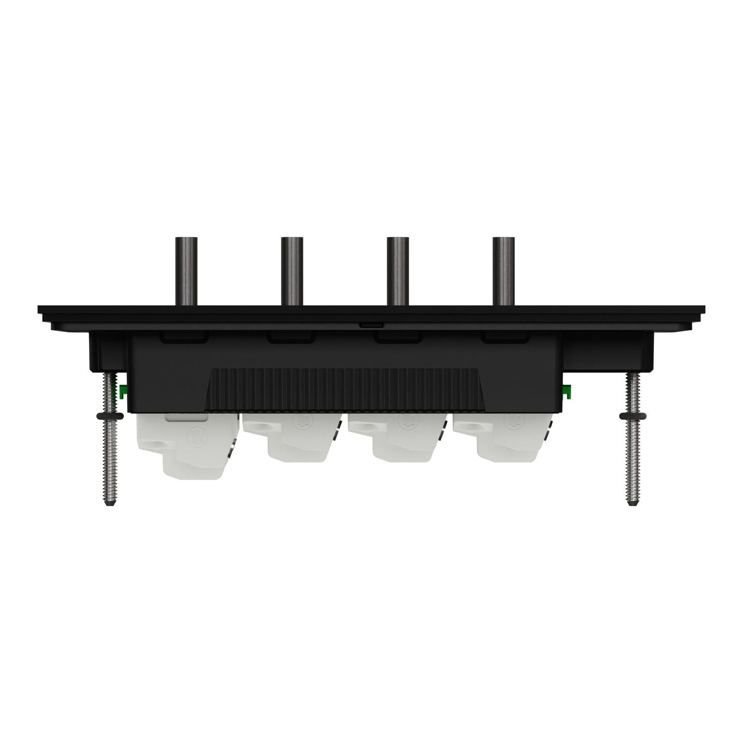 Picture of Flush Switch, Clipsal Solis T Series, Horizontal Mount, 4 Gang, 230V-240V, 10AX 1-Way/2-Way