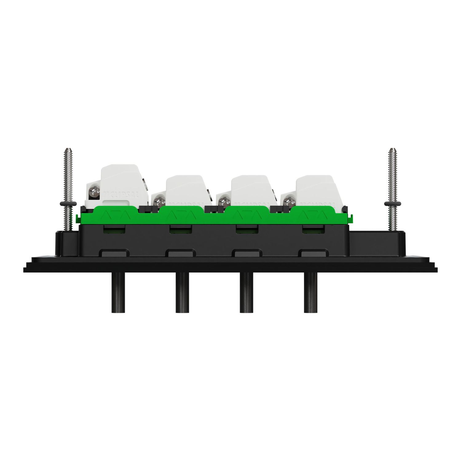 Picture of Flush Switch, Clipsal Solis T Series, Horizontal Mount, 4 Gang, 230V-240V, 10AX 1-Way/2-Way