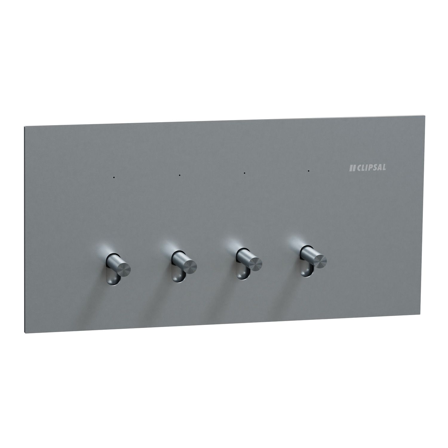 Picture of Flush Switch, Clipsal Solis T Series, Horizontal Mount, 4 Gang, 230V-240V, 10AX 1-Way/2-Way