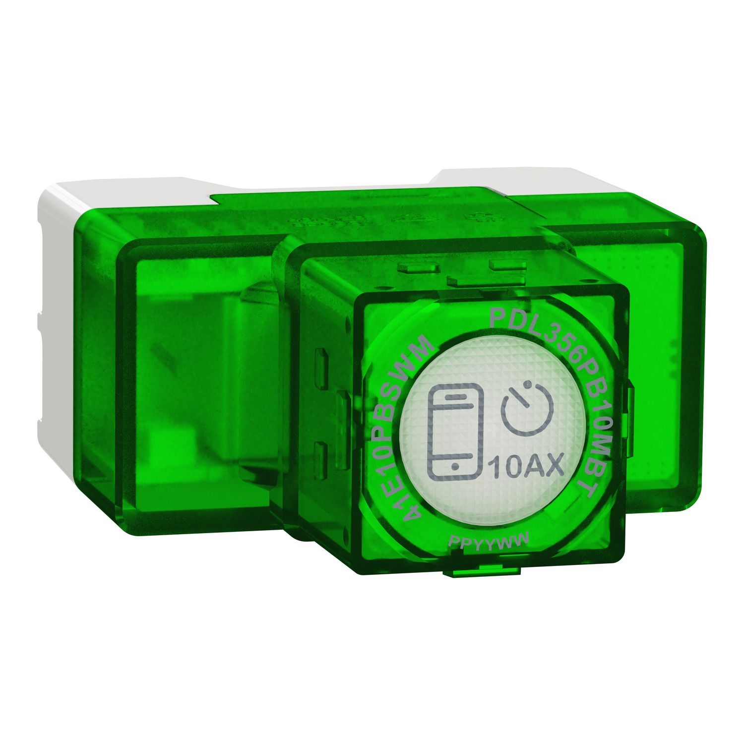 Picture of Push Button Wiser Smart Switch Mechanism, Clipsal Iconic, 10A, ControlLink, 3-Wire