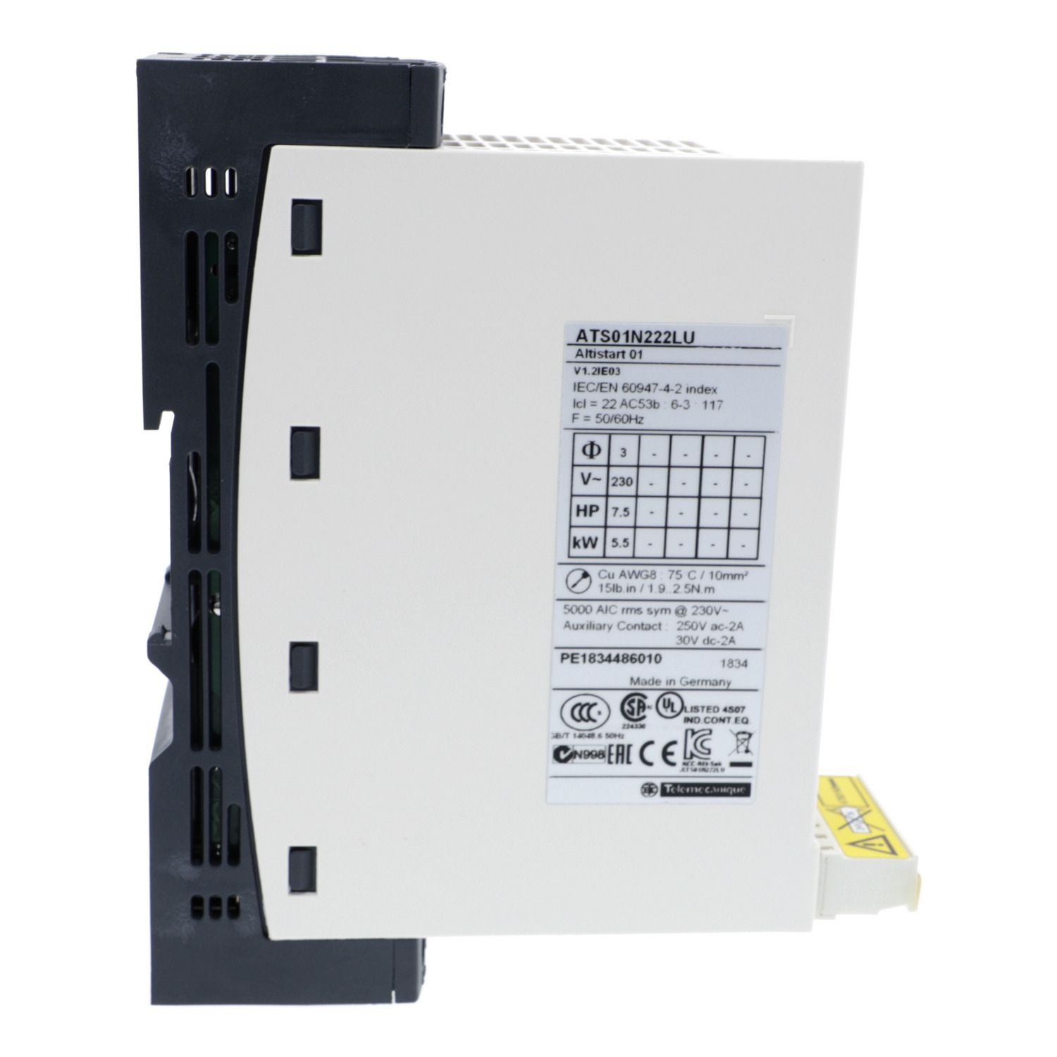 Picture of soft starter for asynchronous motor, Altistart 01, ATS01, 32A, 200 to 240V, 7.5kW