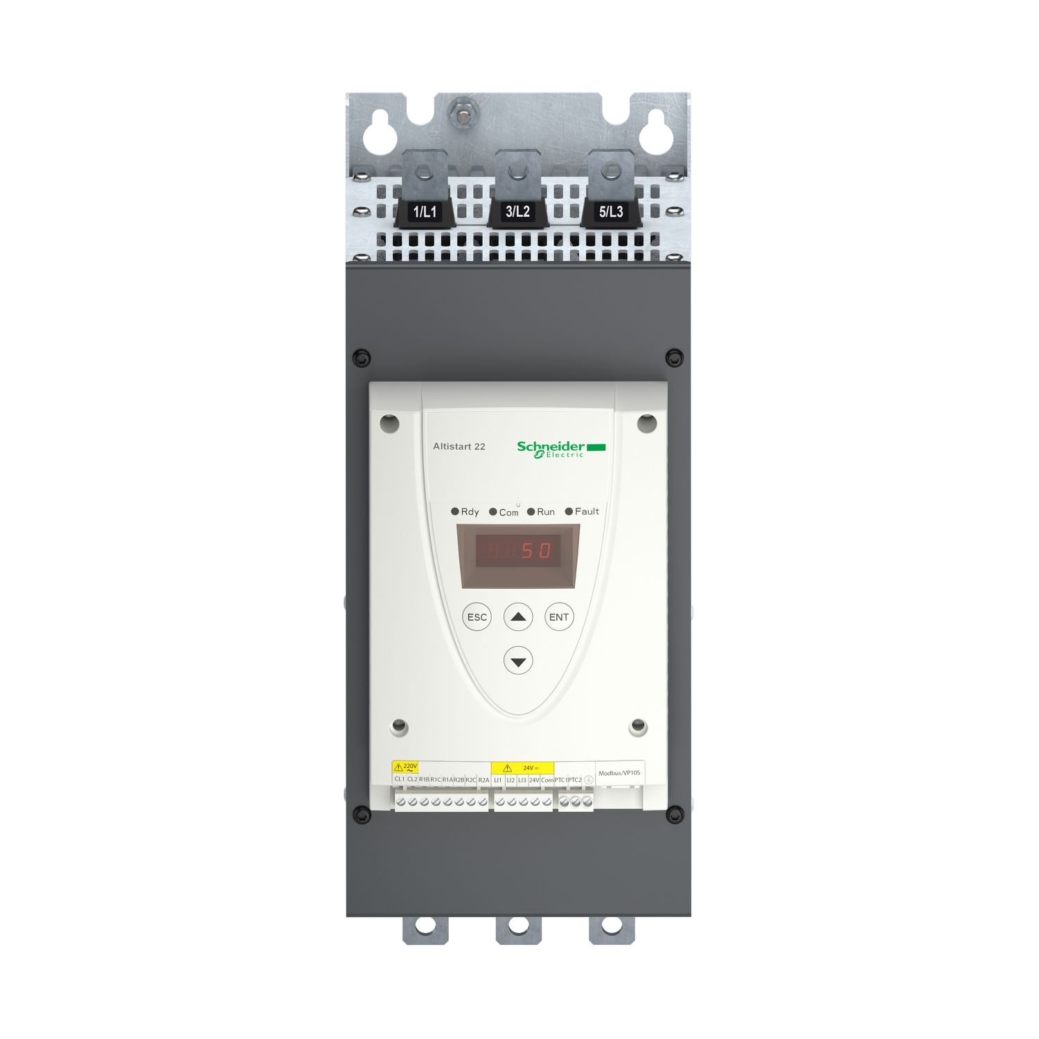 Picture of Soft starter, Altistart 22, ATS22 control 220V power 230V(37kW)/400...440V(75kW)