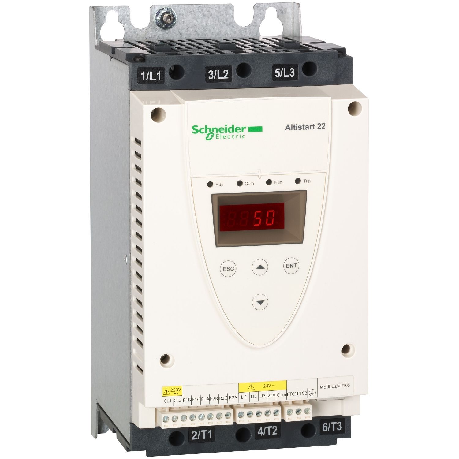 Picture of Soft starter, Altistart 22, ATS22 control 220V power 230V(11kW)/400...440V(22kW)
