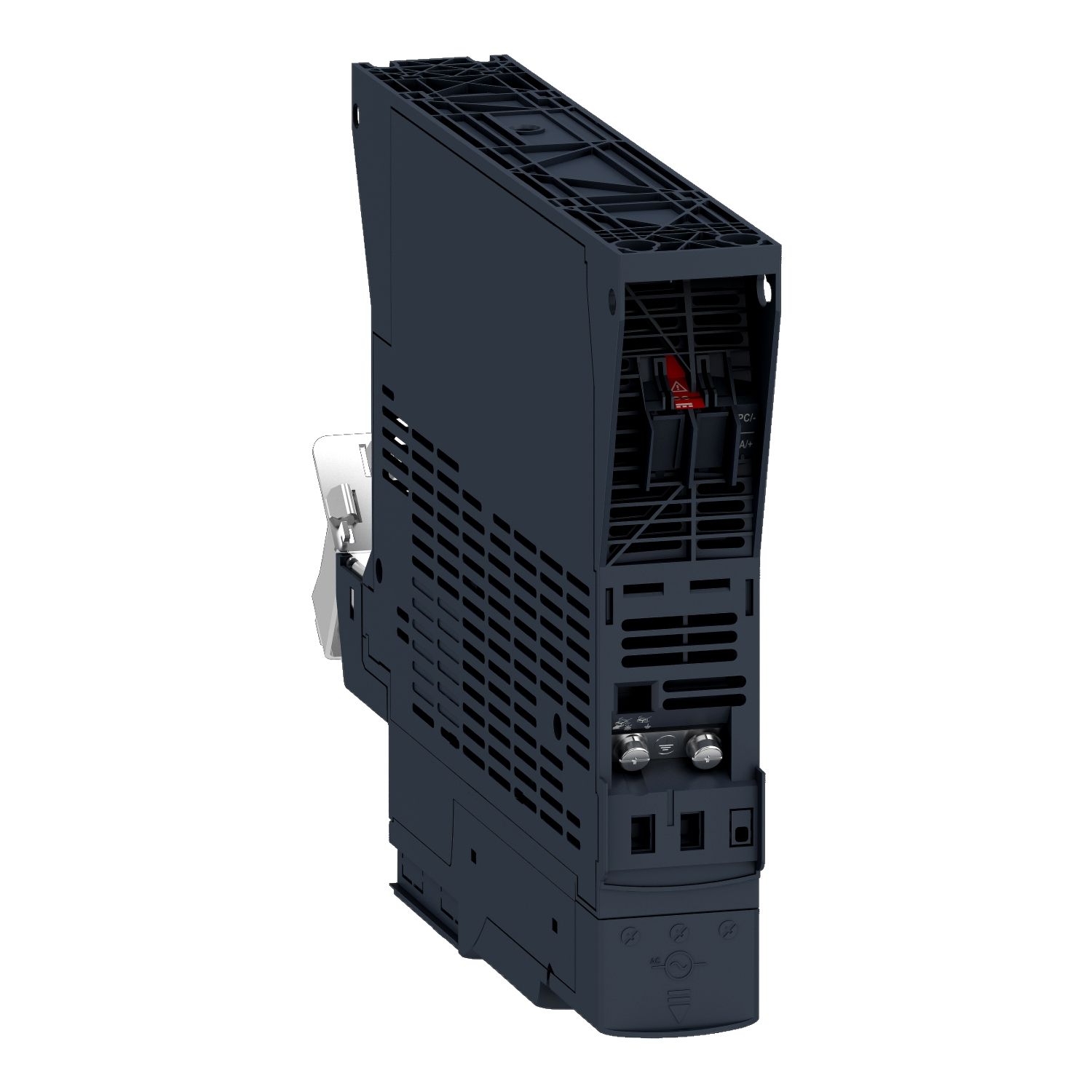 Picture of variable speed drive, Altivar Machine ATV320, 0.37kW, 200 to 240V, 1 phase, book