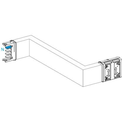 Picture of Zed, Canalis KSA250, aluminium, 100/160/250A, side B made to measure, turns right then left, 3L+N+PE, white RAL9001