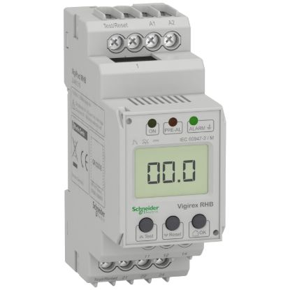 Picture of Residual current protection relay, VigiPacT RHB, B type, 30mA-3A, 100-250VAC/DC, DIN rail mounting