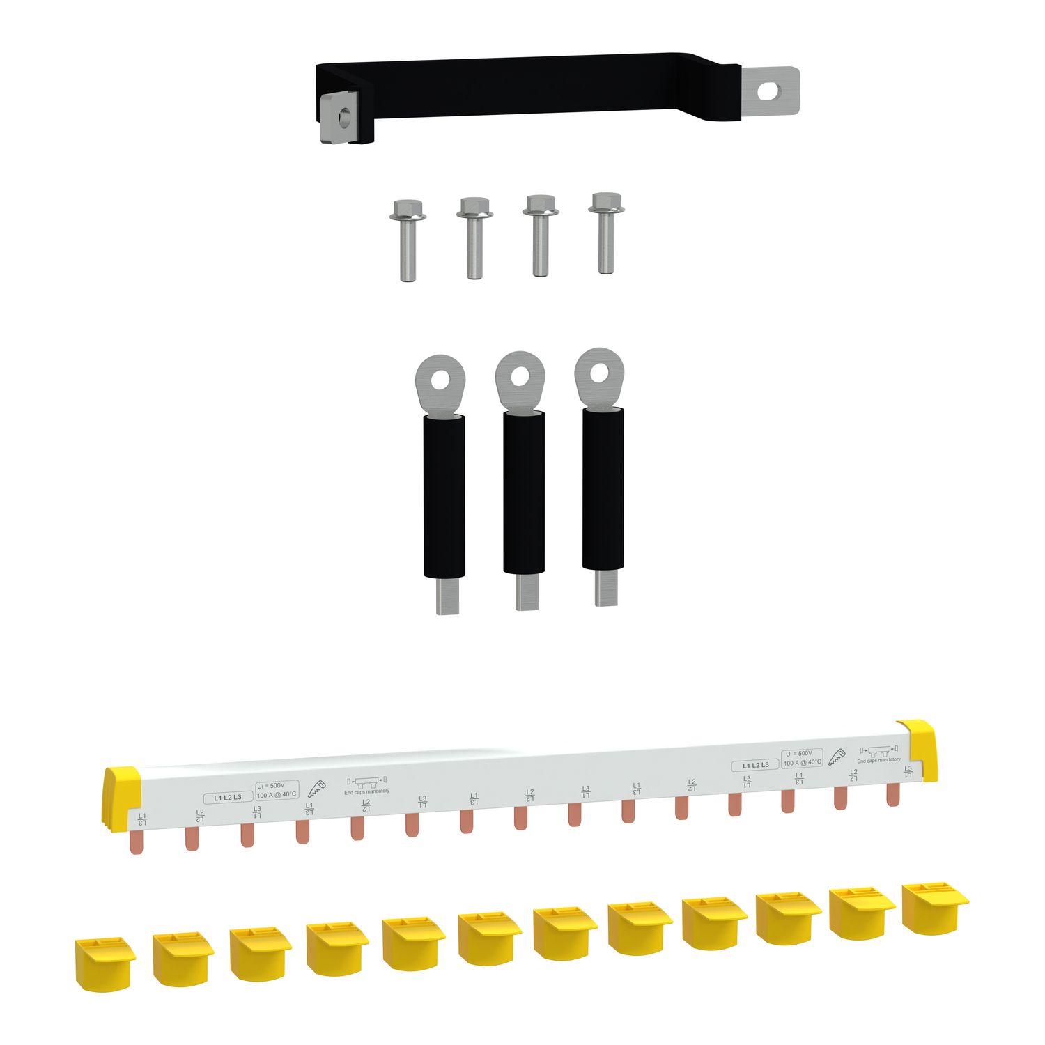 Picture of Distribution board kit, MAX9 PRO, with 3Phase Comb busbar 15 ways