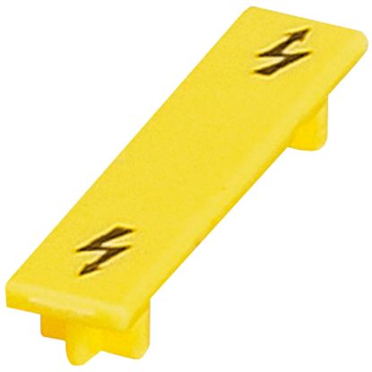 Picture of Warning label, Linergy TR terminals blocks, for 16mmÂ² screw terminal blocks, yellow