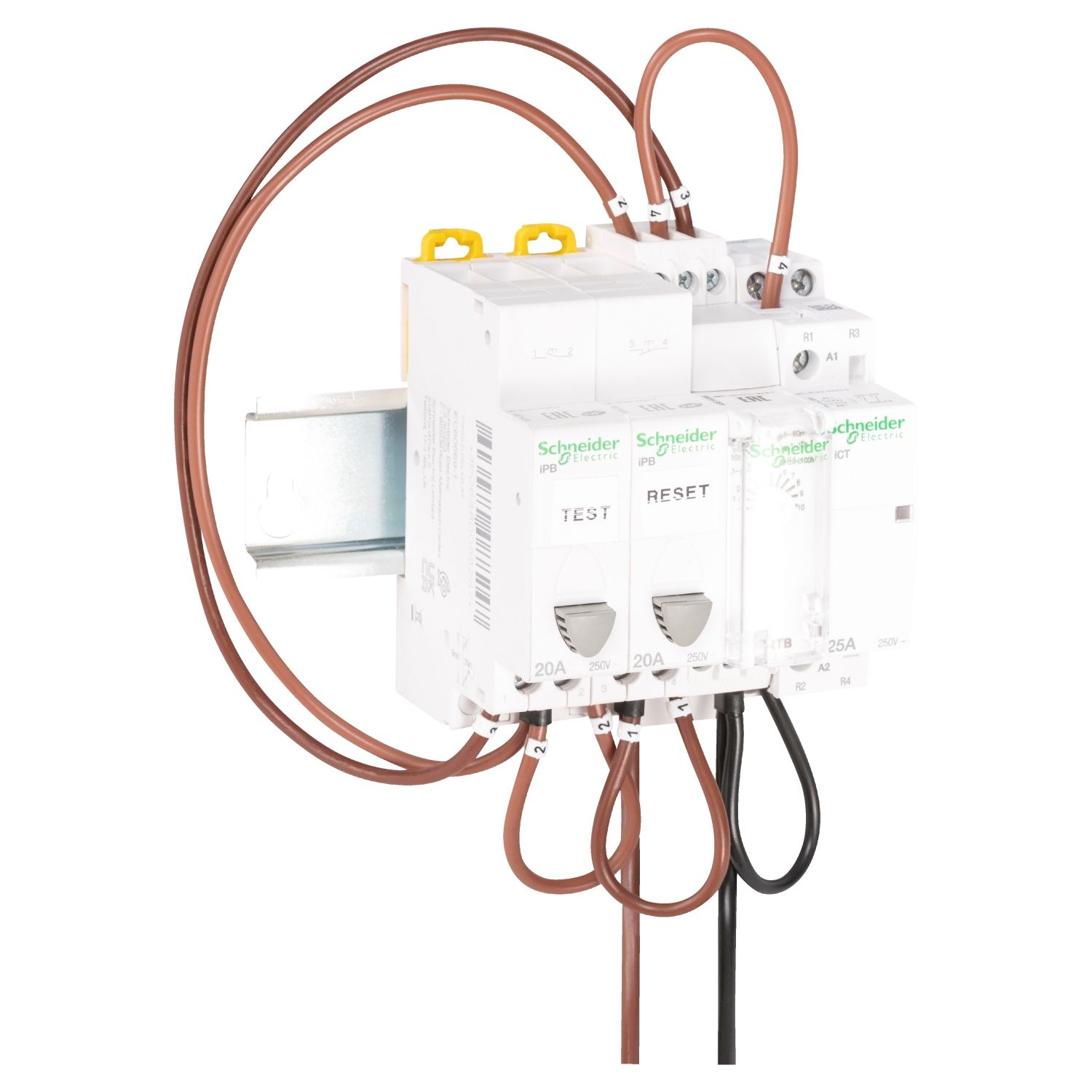 Picture of Emergency Light Kit, Acti9, 2 N/C, Push Button