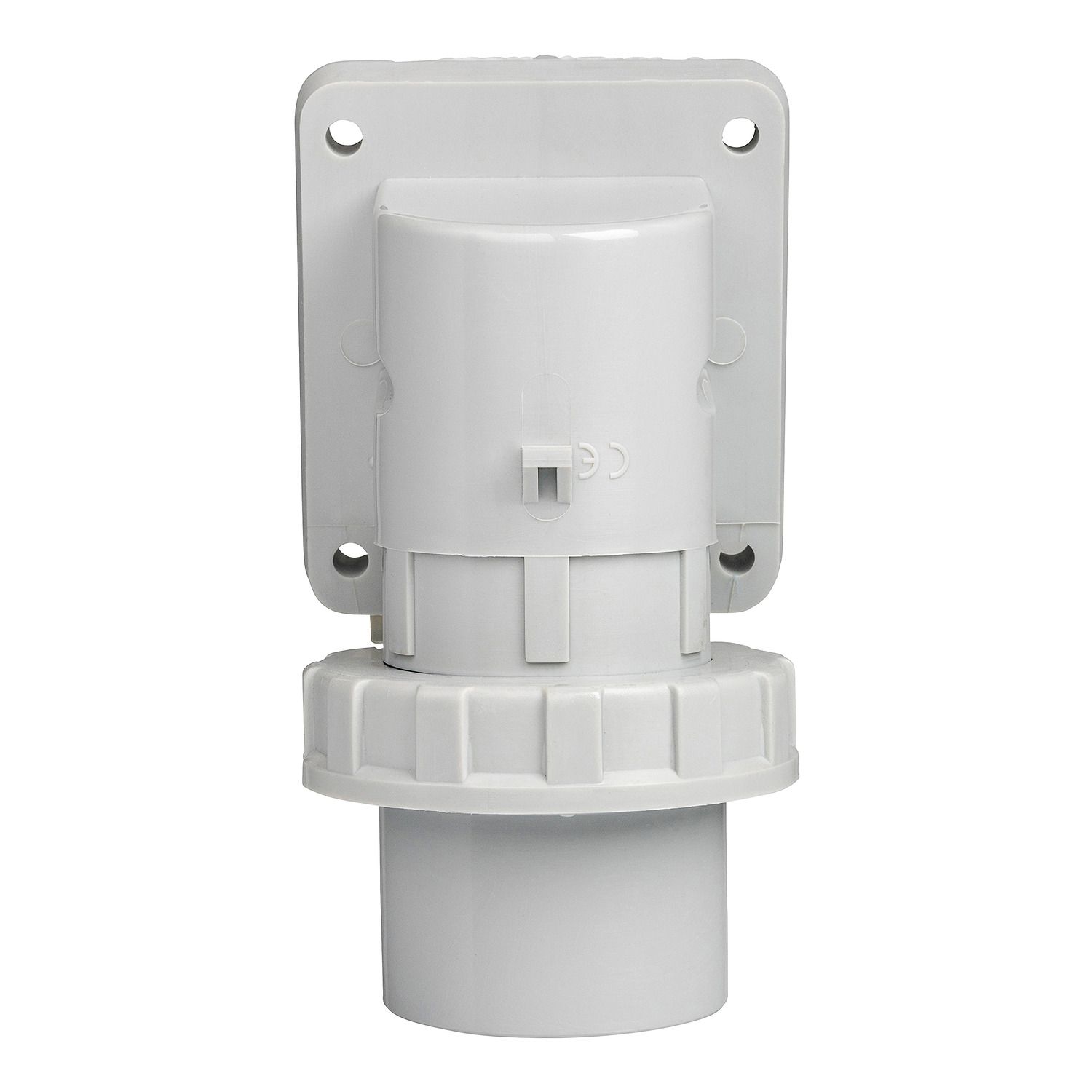 Picture of Appliance Inlet, 16A, 230V, 3-Round Pin, White