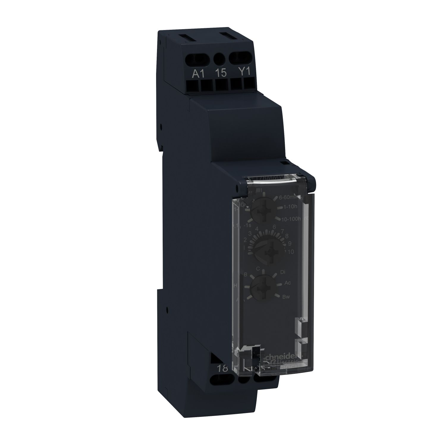 Picture of Modular timing relay, Harmony Timer Relays, 8A, 1CO, 0,1s..100h, multifunction, 12V AC DC