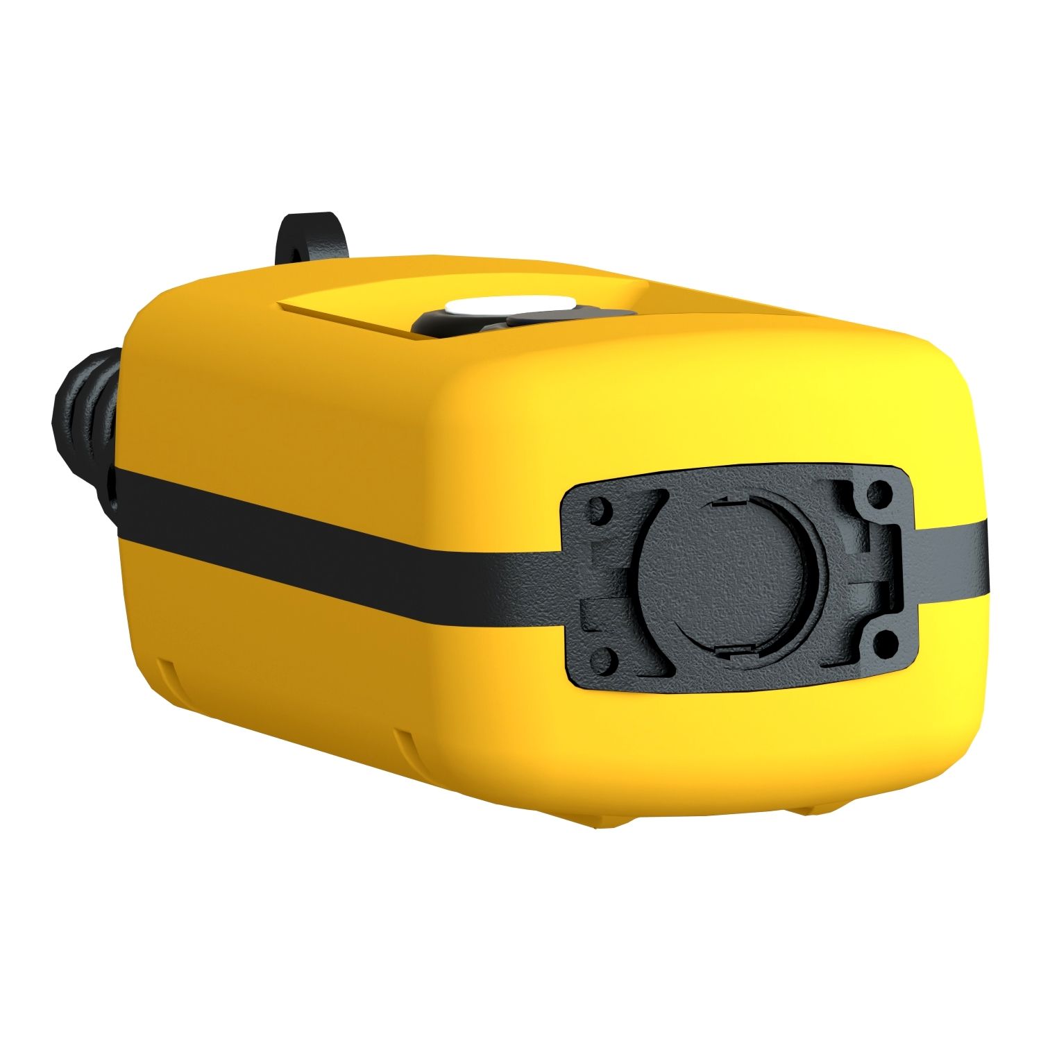 Picture of Pendant control station, Harmony XAC, plastic, yellow, 2 push buttons with NO+NC