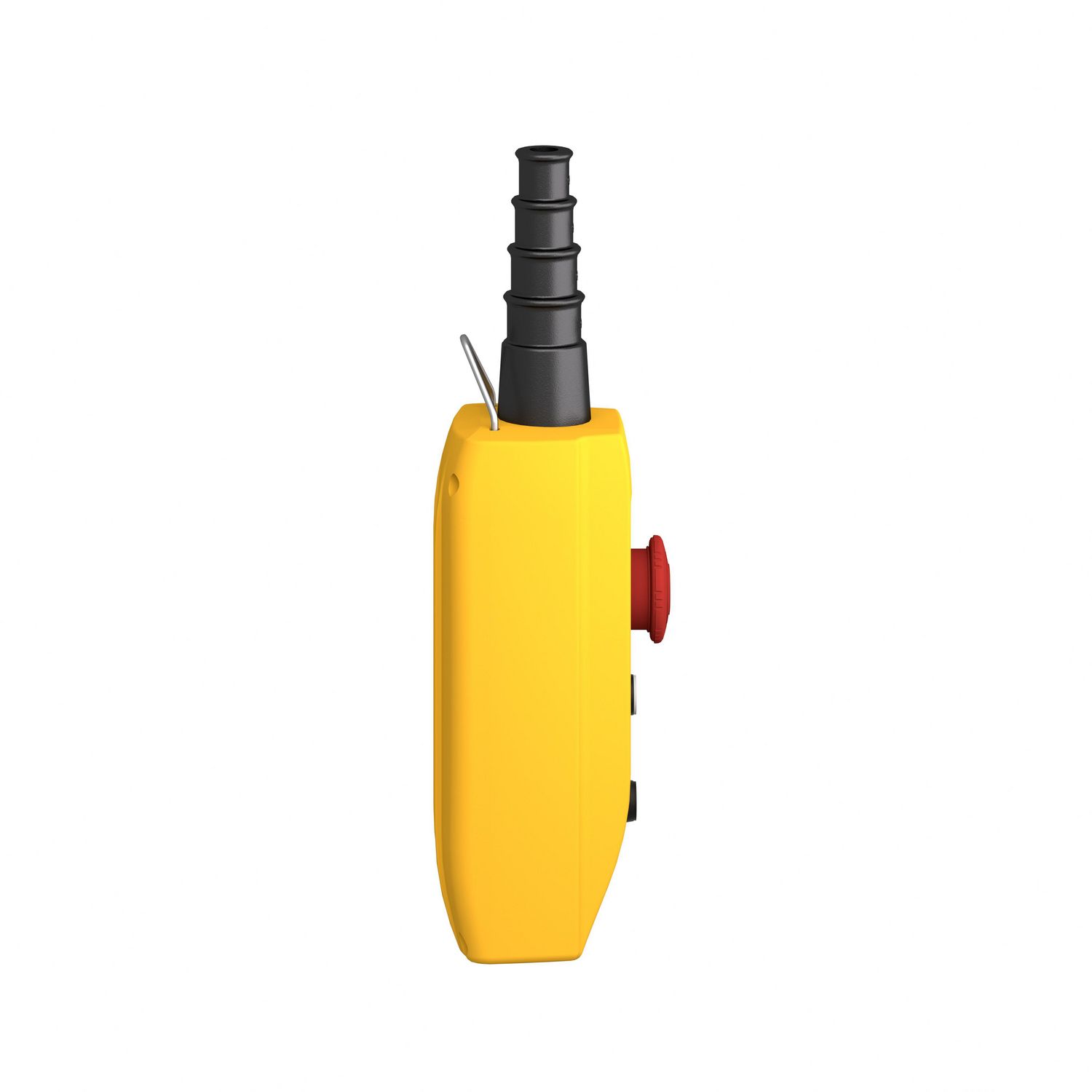 Picture of Pendant control station, Harmony XAC, plastic, yellow, 2 push buttons, 1 emergency stop