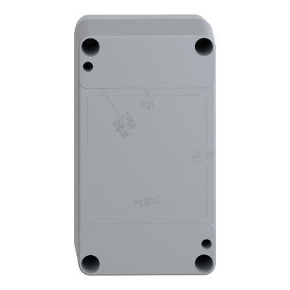 Picture of Empty control station without hinges, Harmony XAP, XB2 SL, plastic, grey, undrilled, 85x146x87mm