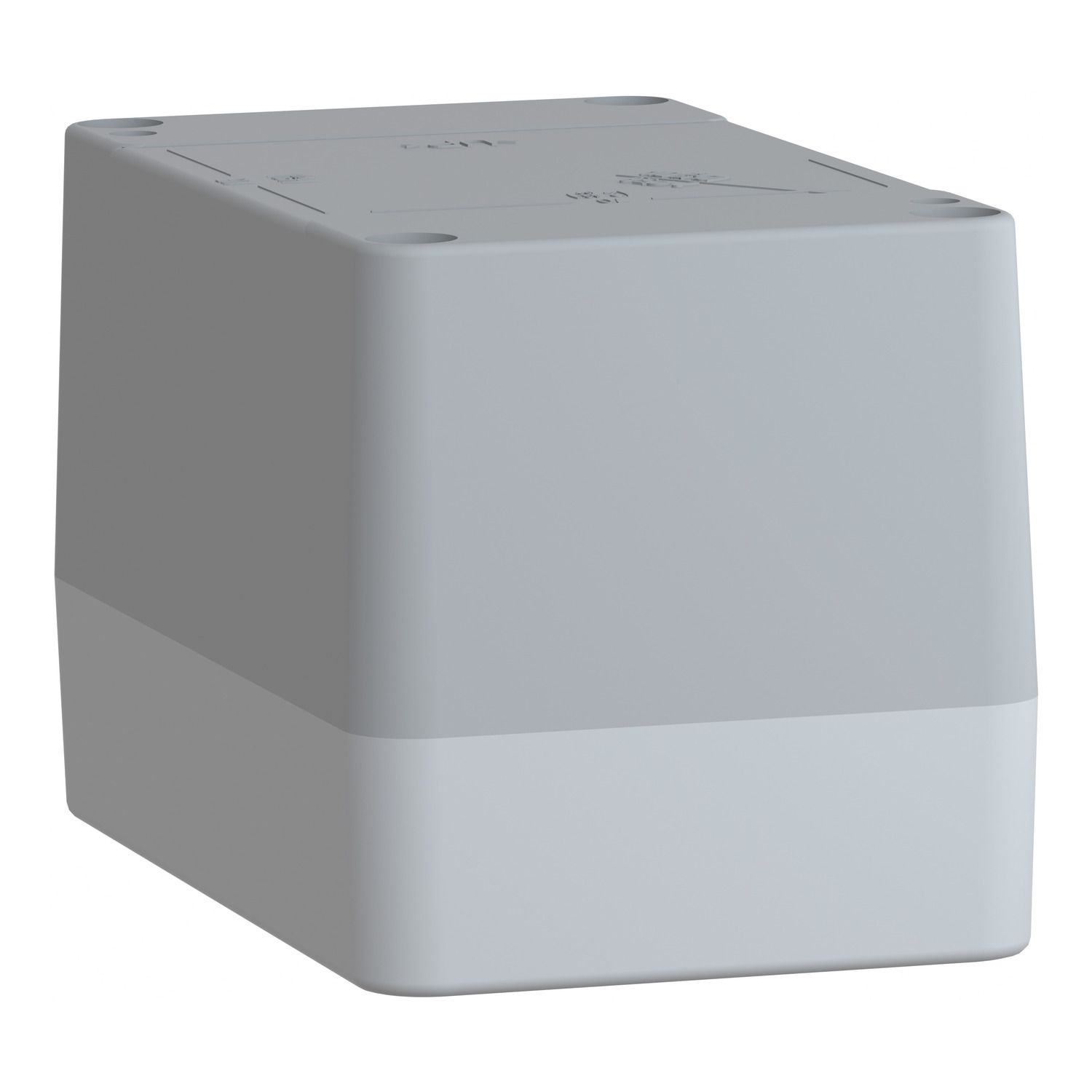 Picture of Empty control station without hinges, Harmony XAP, XB2 SL, plastic, grey, undrilled, 85x146x87mm