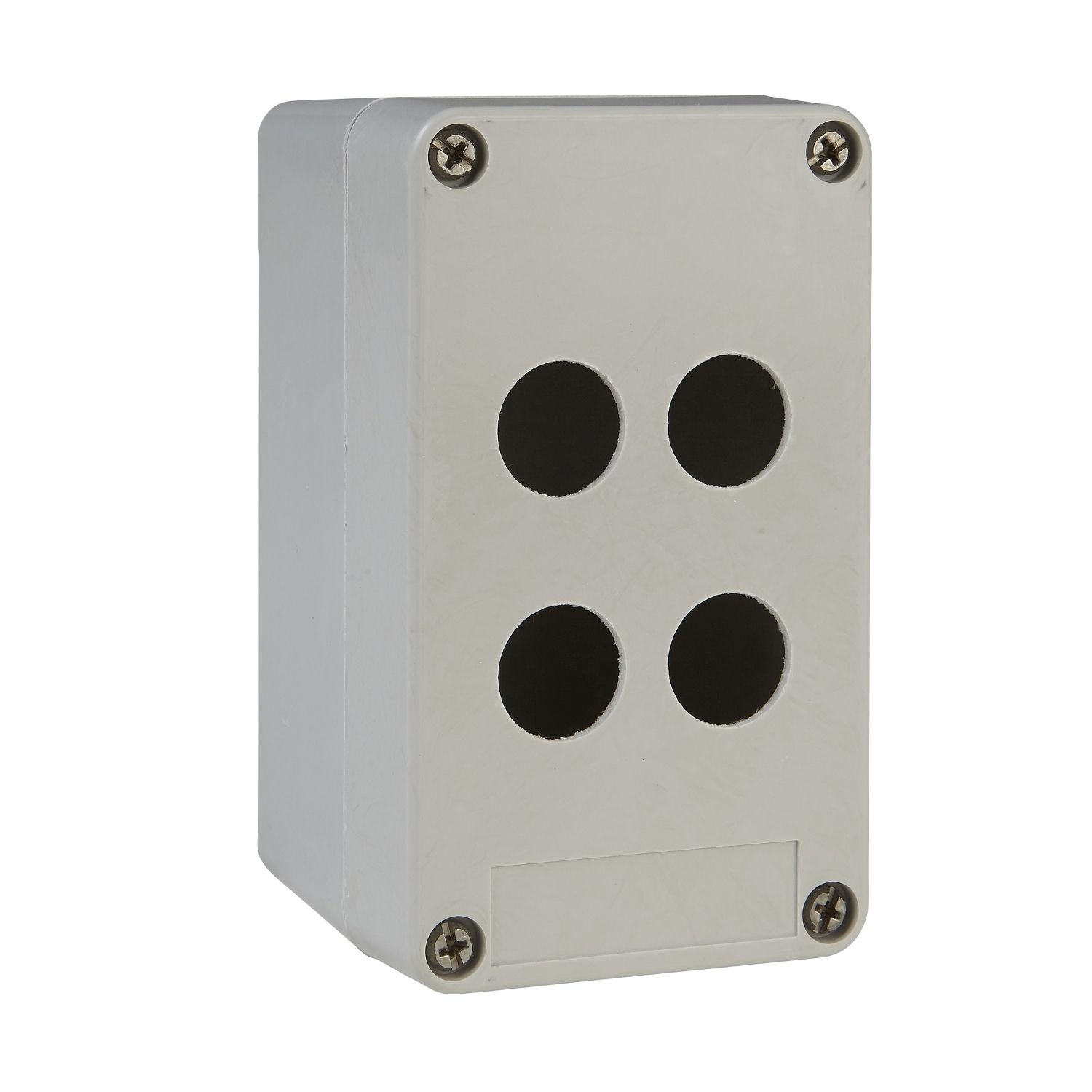 Picture of Empty control station without hinges, Harmony XAP, XB2 SL, plastic, grey, 4 cut outs, 22mm