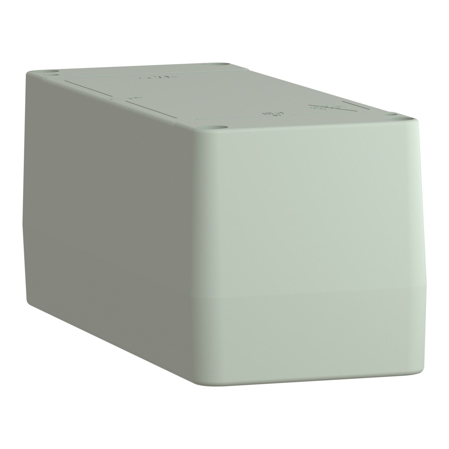 Picture of Empty control station without hinges, Harmony XAP, XB2 SL, plastic, grey, undrilled, 85x226x87mm