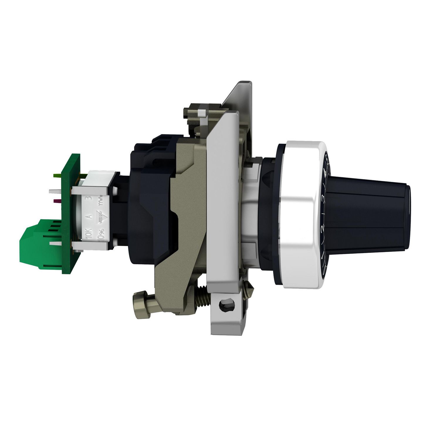 Picture of Complete potentiometer, Harmony XB4, metal, 22mm, 47K