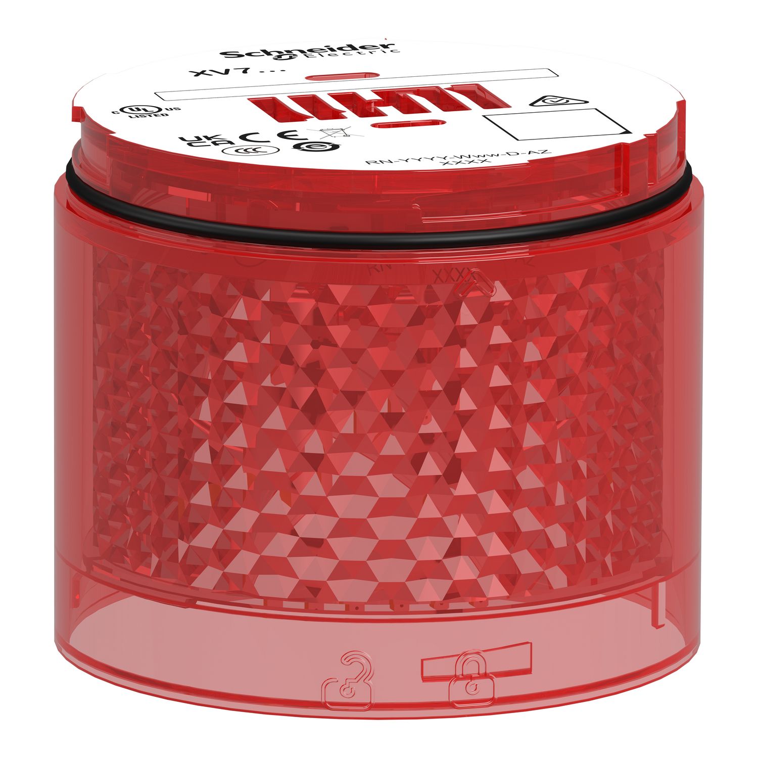 Picture of Light Module, Harmony XVB7 Modular Tower Light, Red, Ø70mm, Steady, Colored Lens