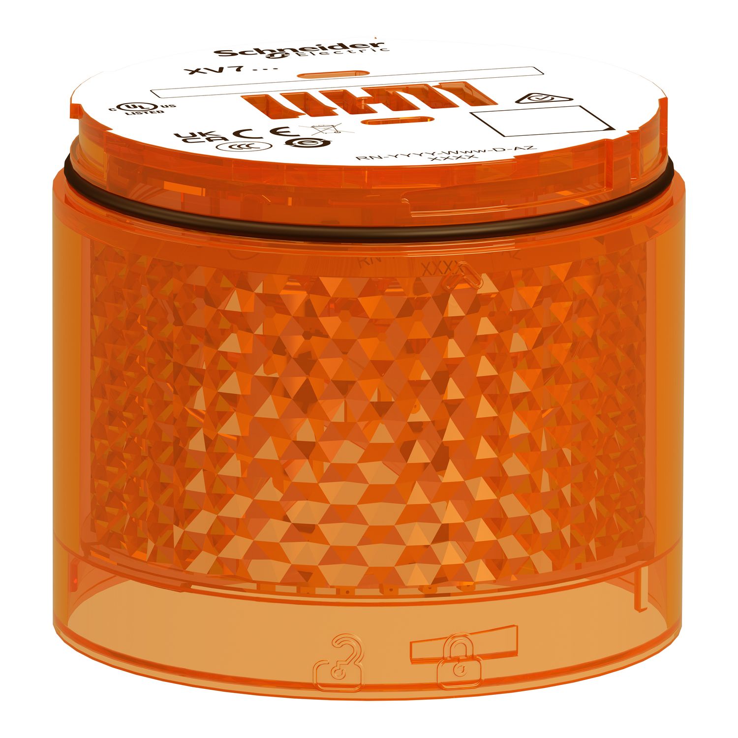 Picture of Light Module, Harmony XVB7 Modular Tower Light, Orange, Ø70mm, Blinking, Colored Lens