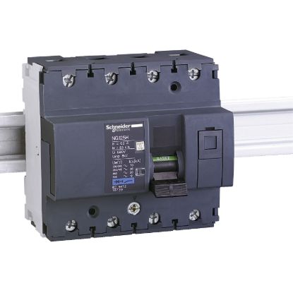 Picture of Miniature circuit breaker (MCB), Acti9 NG125H, 4P, 80A, C curve, 36kA (IEC/EN 60947-2)