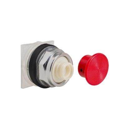 Picture of Head for spring return push button, Harmony 9001K, metal, mushroom 35mm, red, 30mm