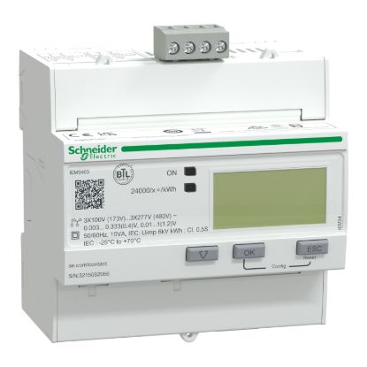 Picture of IEM3465 energy meter, Acti9, BACnet - 1 DI - 1 DO - multi-tariff - LVCT