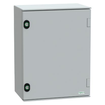 Picture of Wall mounted polyester enclosure, Thalassa, Thalassa PLM, plain door, 430x330x200mm, IP66, IK10, RAL 7035