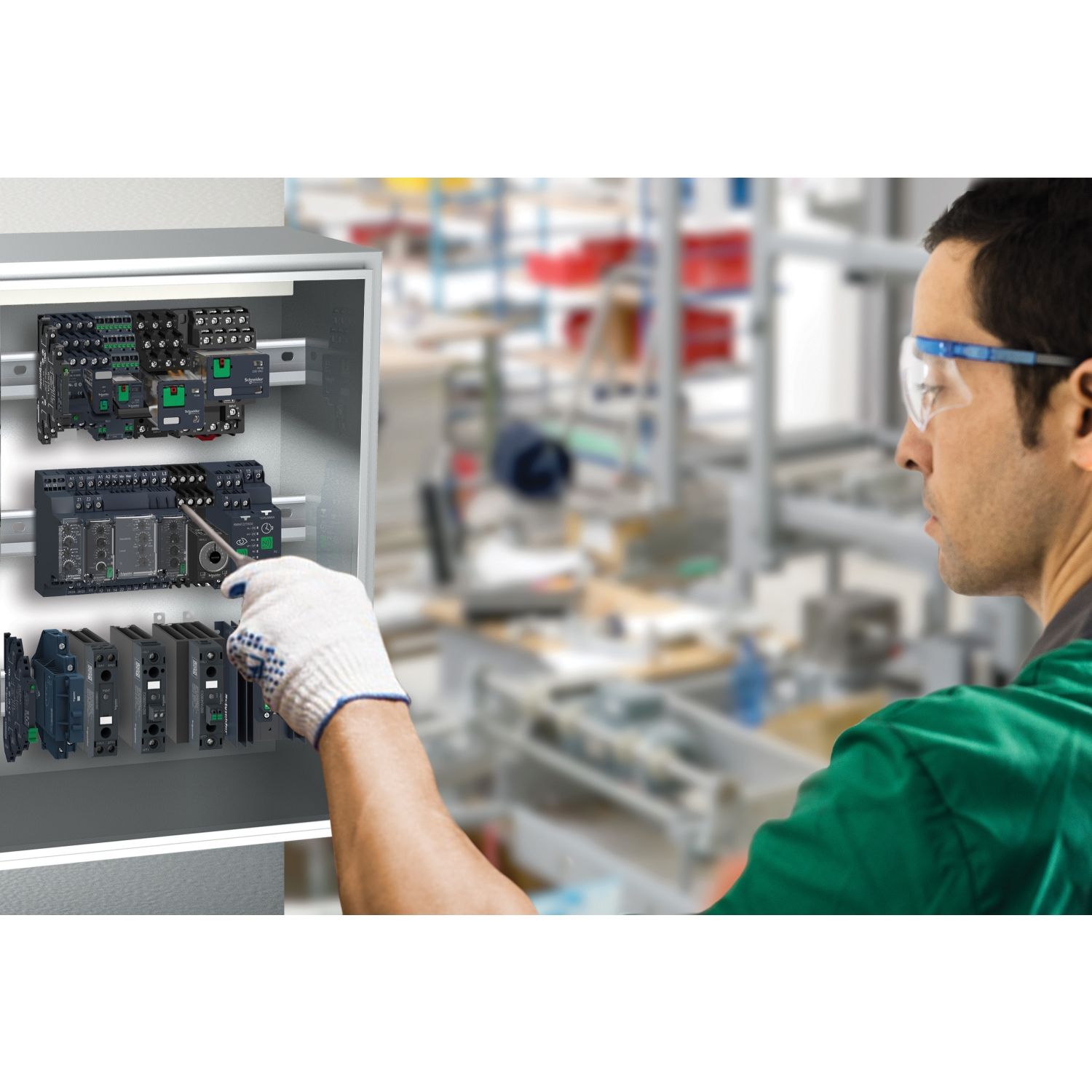 Picture of interface plug-in relay, Harmony electromechanical relays, 8A, 2CO, 24V AC