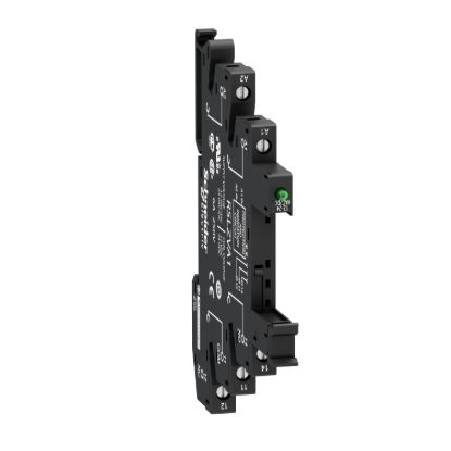 Picture of Socket equipped with LED and protection circuit, Harmony Electromechanical Relays, for RSL1 relays, srew connector, 110V AC DC