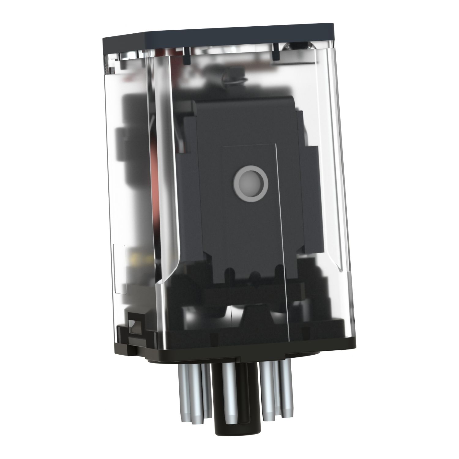 Picture of Universal plug in relay, Harmony Electromechanical Relays, 10A, 2CO, lockable test button, 120V AC