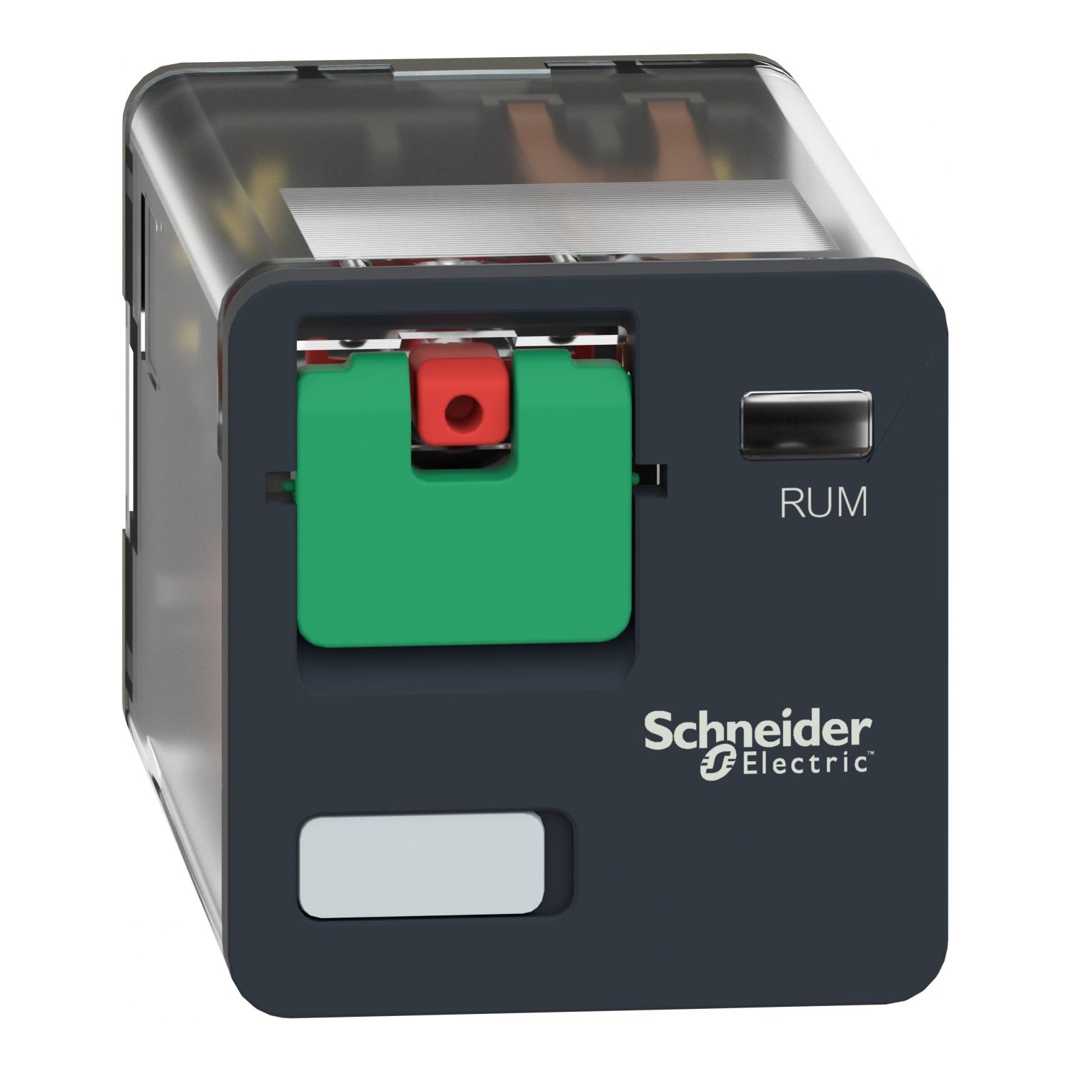 Picture of Universal plug in relay, Harmony Electromechanical Relays, 10A, 2CO, lockable test button, 230V AC