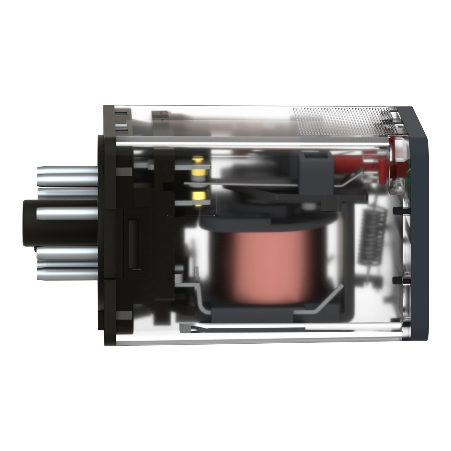 Picture of Universal plug in relay, Harmony Electromechanical Relays, 10A, 2CO, lockable test button, 230V AC