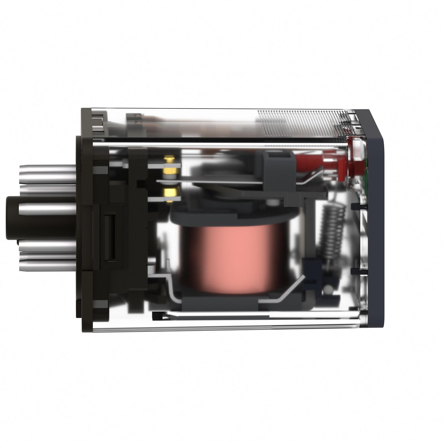 Picture of Universal plug in relay, Harmony Electromechanical Relays, 10A, 3CO, with LED, lockable test button, 24V AC