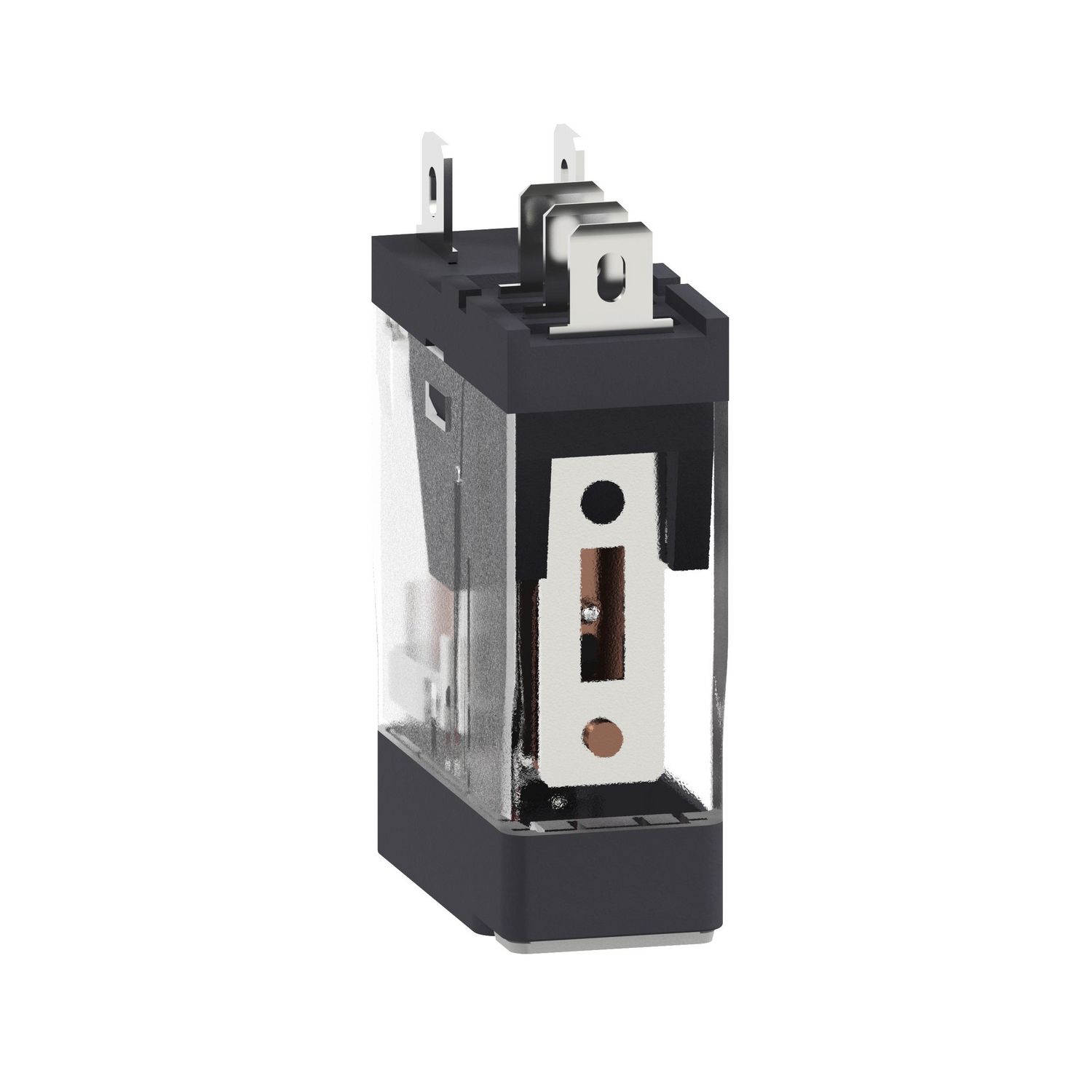 Picture of interface plug in relay, Harmony Electromechanical Relays, 10A, 1CO, lockable test but to n, 120V AC