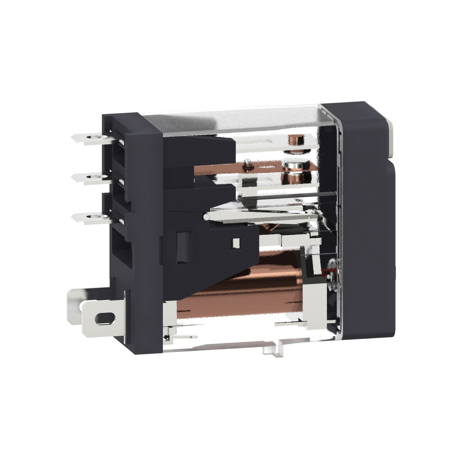 Picture of interface plug in relay, Harmony Electromechanical Relays, 10A, 1CO, lockable test but to n, 120V AC