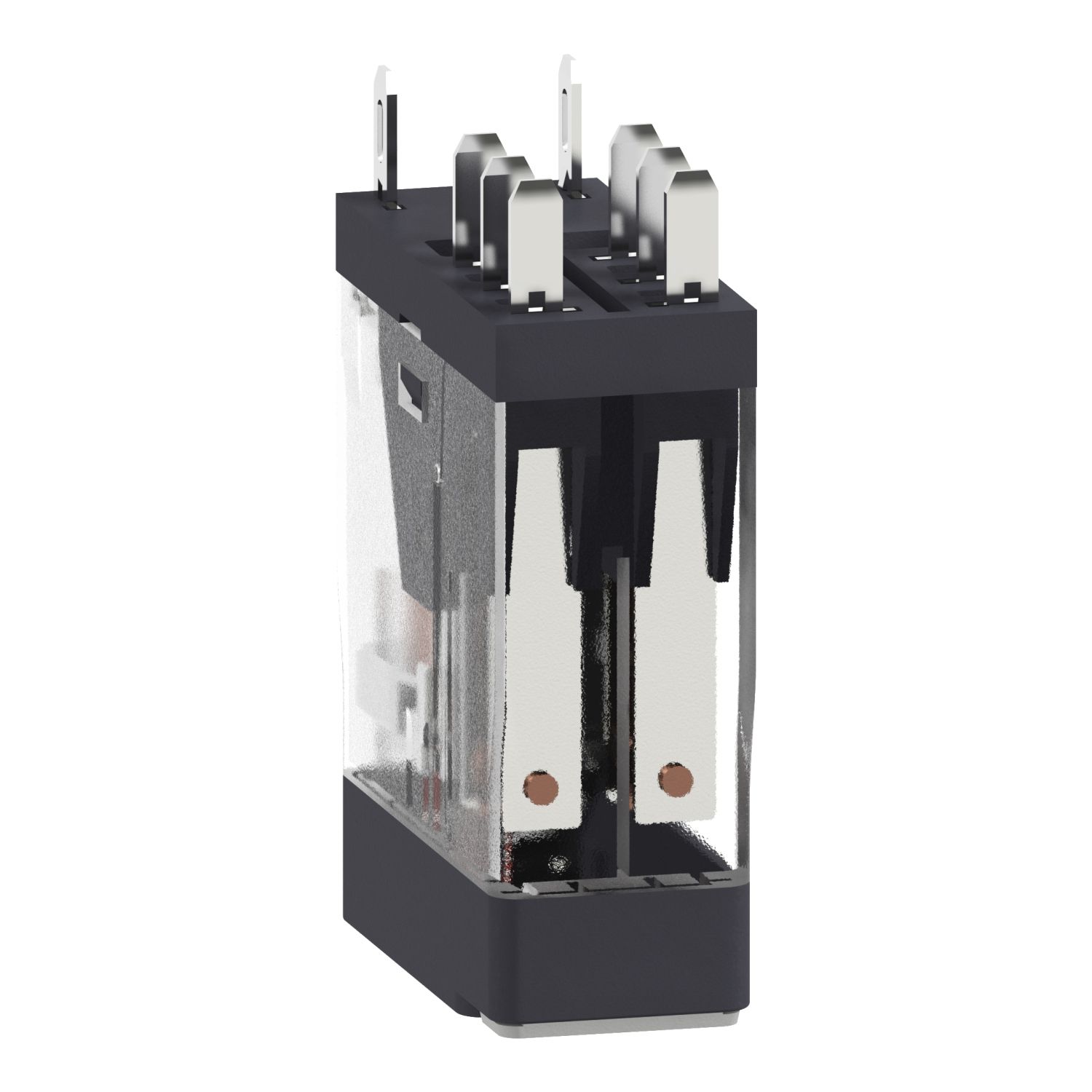 Picture of interface plug in relay, Harmony Electromechanical Relays, 5A, 2CO, lockable test but to n, 230V AC