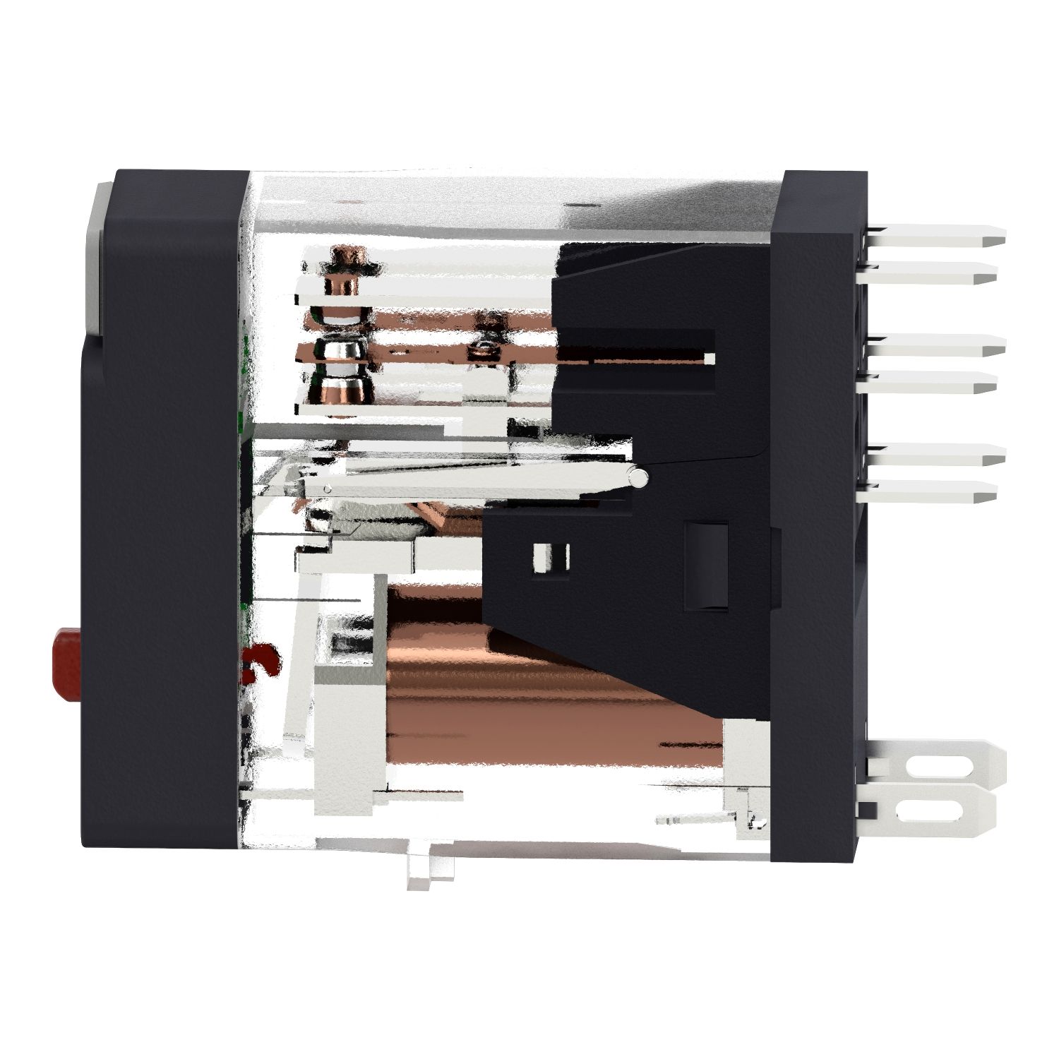 Picture of Interface plug in relay, Harmony Electromechanical Relays, 5A, 2CO, with LED, lockable test button, 230V AC