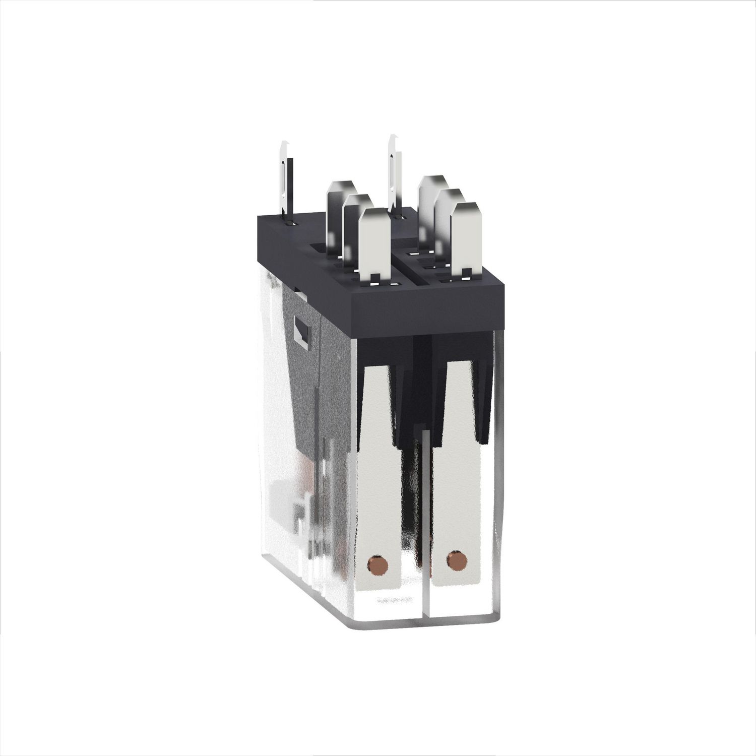 Picture of interface plug in relay, Harmony Electromechanical Relays, 5A, 2CO, clear cover, 24V DC