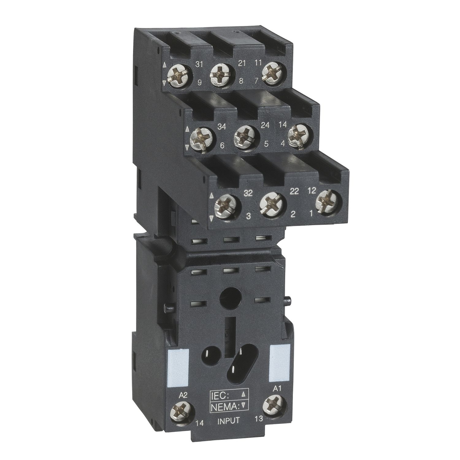 Picture of Socket, Harmony Electromechanical Relays, for RXM3 relays, screw connectors, separate contact