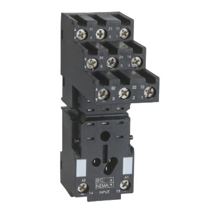 Picture of Socket, Harmony Electromechanical Relays, for RXM3 relays, screw connectors, separate contact