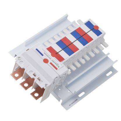 Picture of SAU Chassis, Acti9, 250A, 3Ph, 18 poles, 18mm for iC60 MCB and RCBO, top or bottom