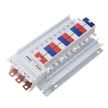 Picture of SAU Chassis, Acti9, 250A, 3Ph, 24 poles, 27mm for C120 MCB, top or bottom