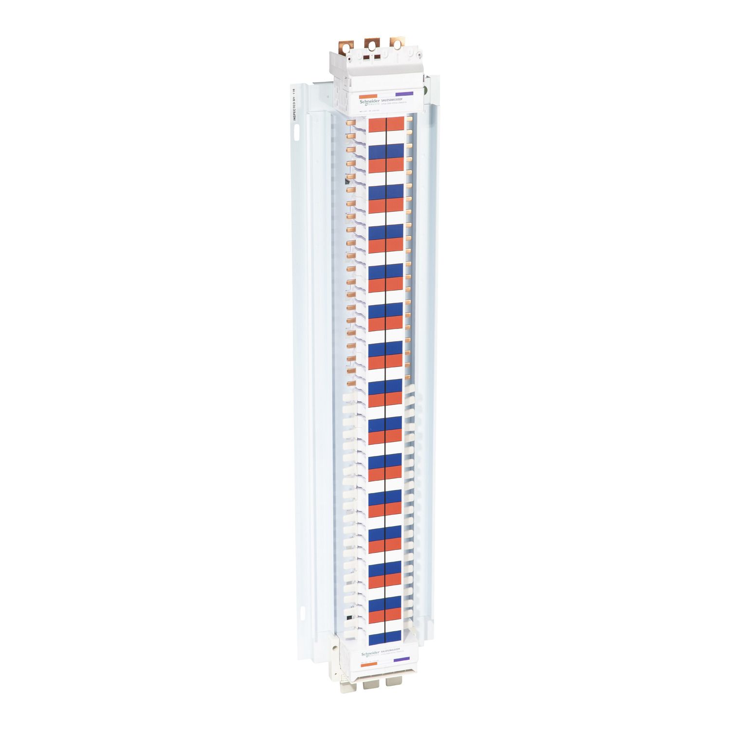 Picture of SAU Chassis, Acti9, 250A, 3Ph, 84 poles, 18mm for iC60 MCB and RCBO, dual feed