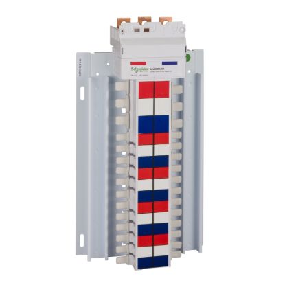 Picture of SAU hybrid Chassis, Acti9, 250A, 3Ph, 24 poles 18mm and 6 poles 27mm for MCB and RCBO, top or bottom