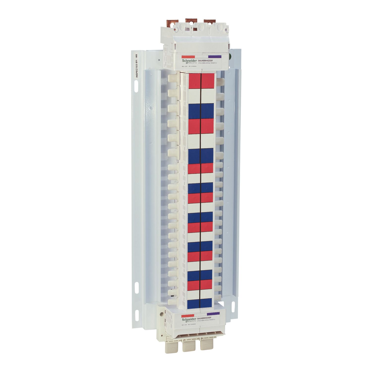 Picture of SAU Chassis 3PH, Acti9, 400A, Hybrid 18/27mm, 42 Poles, Dual Feed