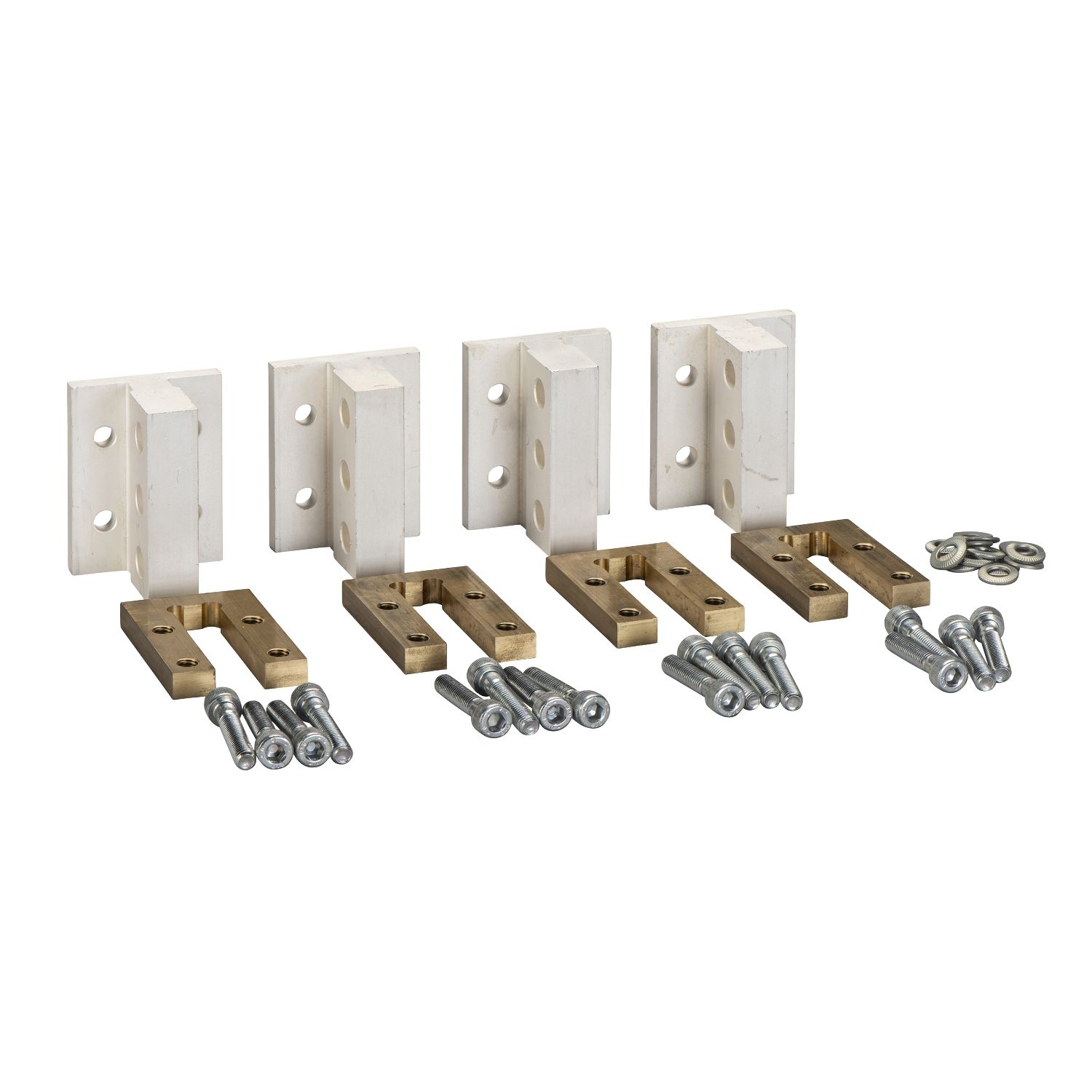 Picture of Power connections, MasterPact NW, frame, spare part, 4 poles, fixed, 2000A to 3200A, 4 parts