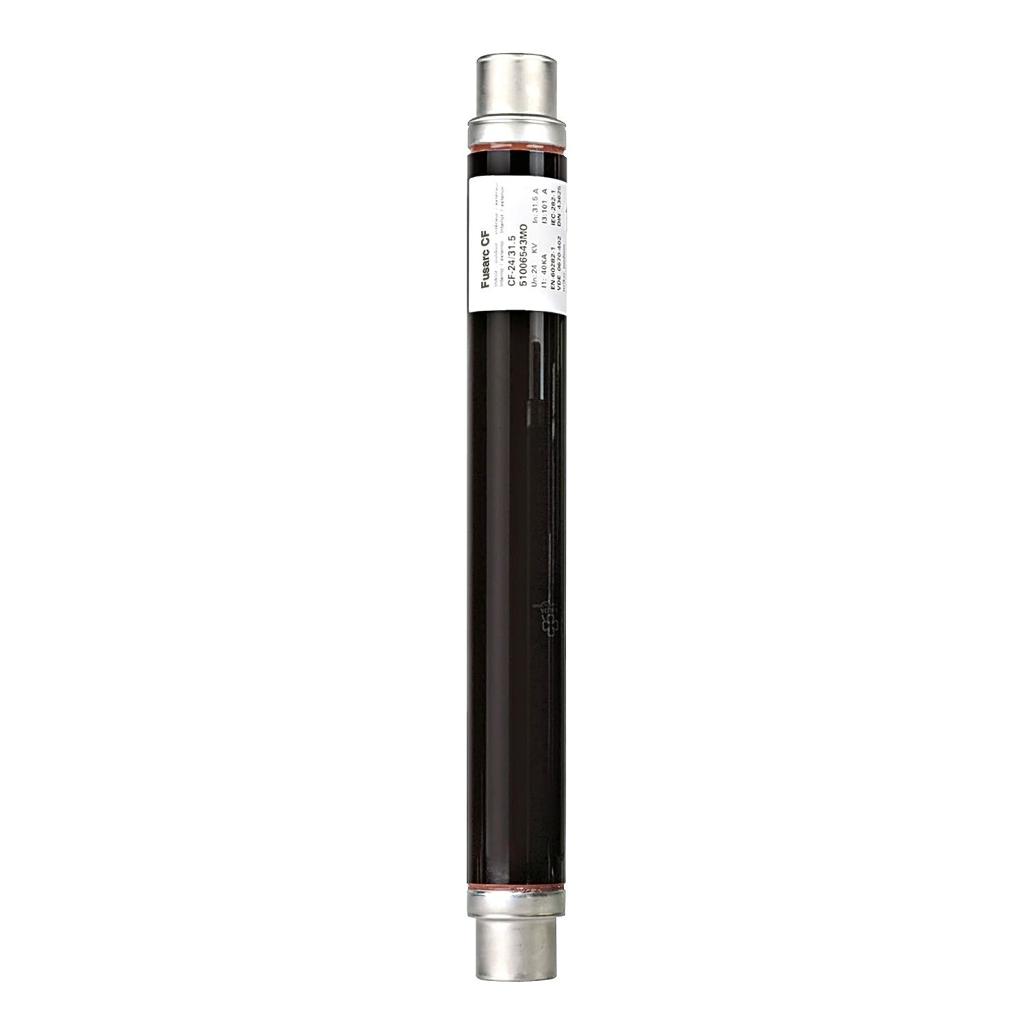 Picture of Medium voltage fuse, Fusarc CF, SM6-24, RM6, spare part, 24kV, 6.3A, indoor and outdoor, with striker, length 442mm.
