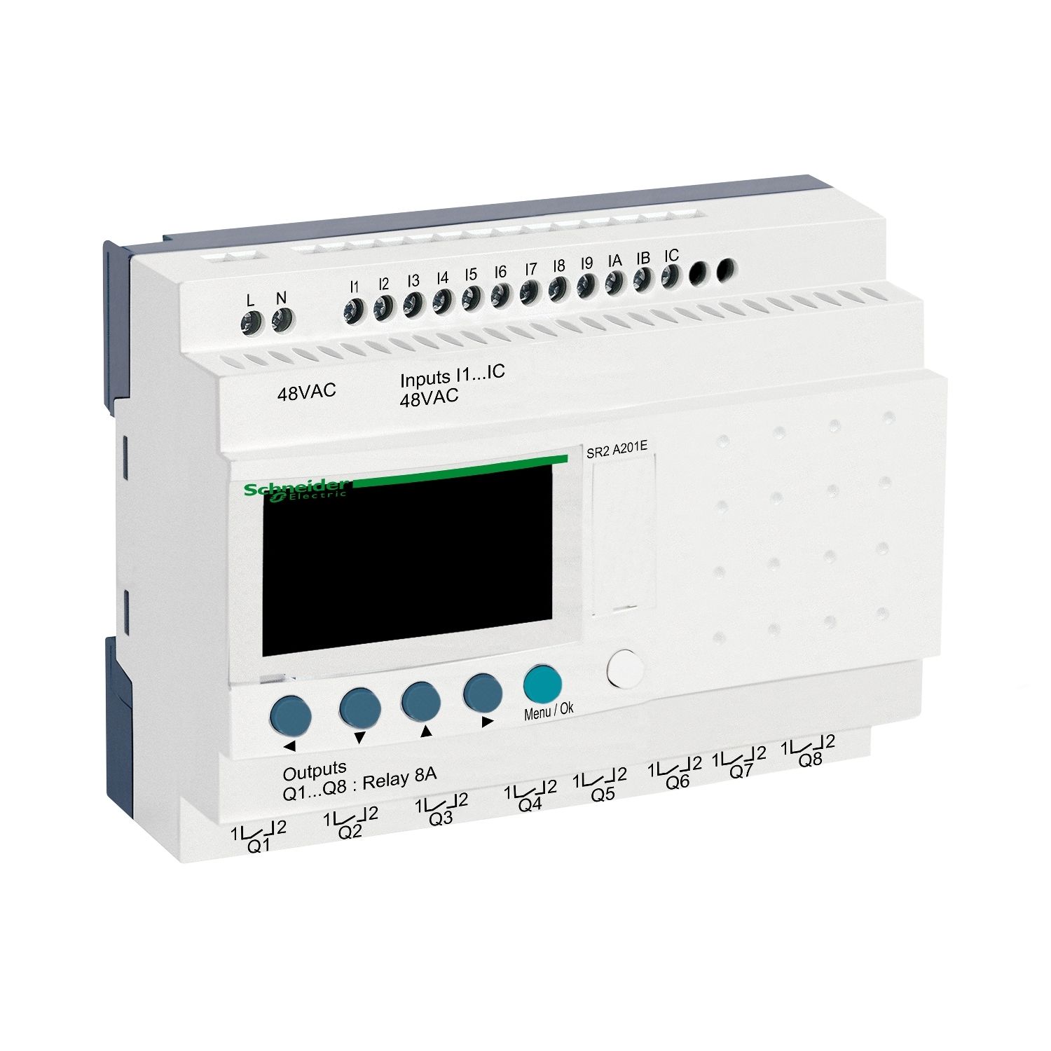 Picture of Compact smart relay, Zelio Logic, 20 I/O, 48 V AC, no clock, display
