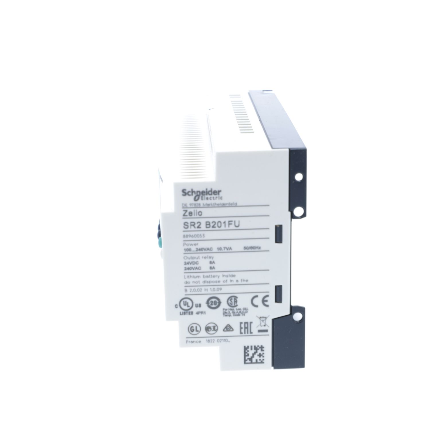 Picture of Compact smart relay, Zelio Logic, 20 I/O, 100...240 V AC, clock, display